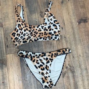 Leopard bathing suit! Worn once